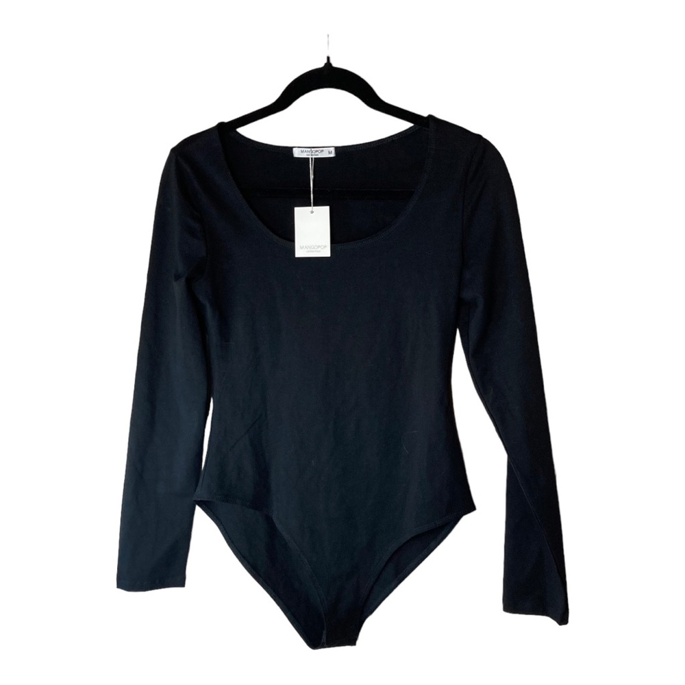 Black Long Sleeve Body Suit by Mangopop Size M‎  NWT